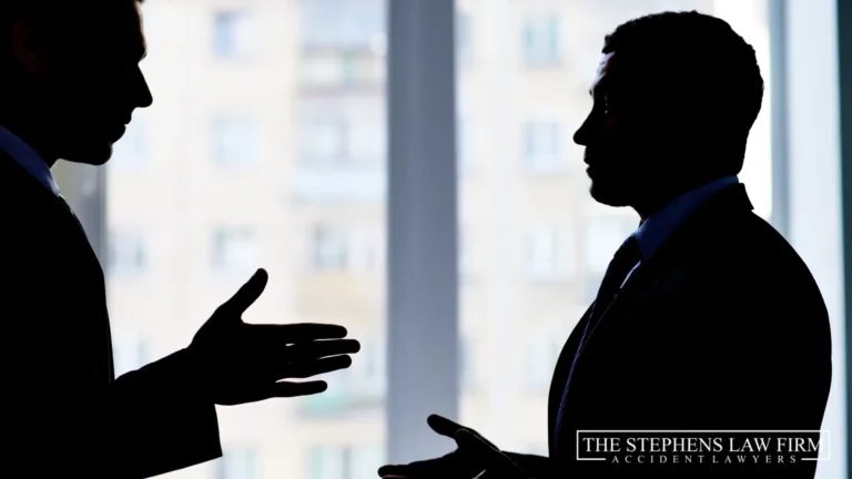lawyer and client talking