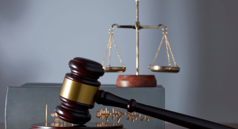 Gavel used during court proceedings