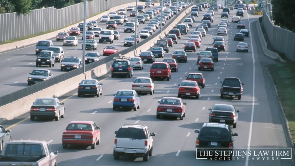 cars in traffic in houston
