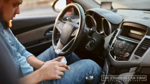 distracted driver texting while driving