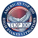 America's Top 100 High Stakes Litigators award seal.
