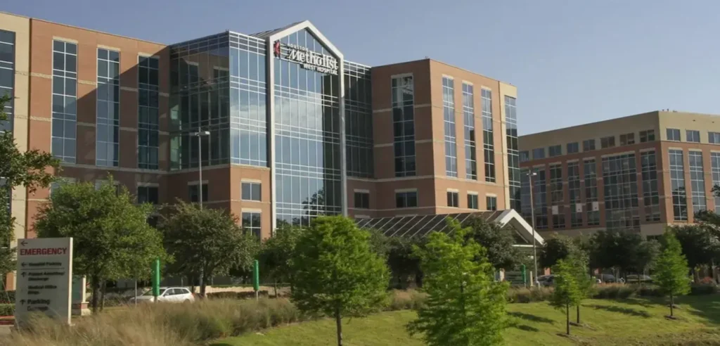 Exterior view of Houston Methodist West Hospital.