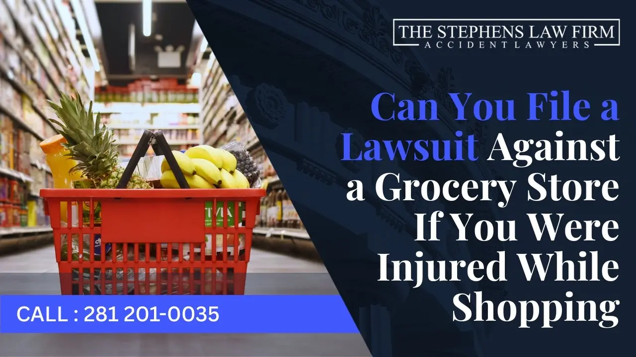 can you file a lawsuit against a grocery store if you were injured while shopping video thumbnail